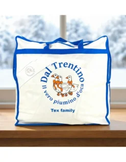 Piumino d’Oca Trentino, Piumone Invernale, 100% Piuma d’Oca Naturale, Imbottitura 360 g/mq, Certificato OEKO-TEX