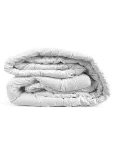 Piumino Invernale in pura Lana 100% Naturale, Wool Emotion, Rivestimento in Cotone Bianco Morbido, Profilo Argentato, 500gsm