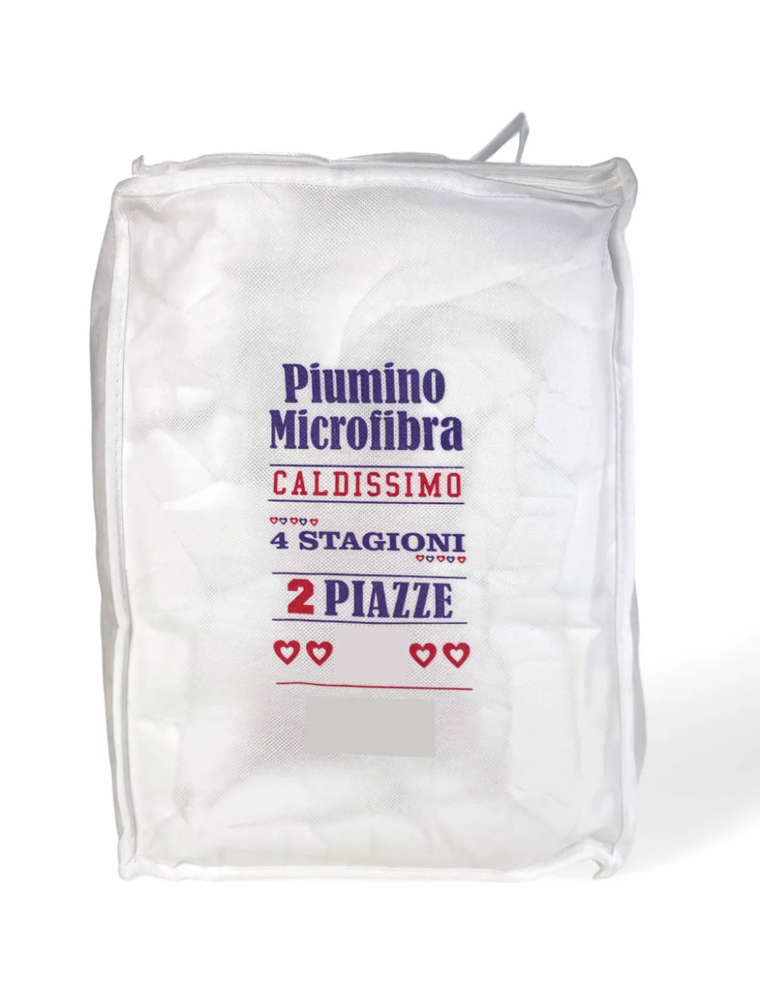 PIUMINO Letto ANALLERGICO Quattro 4 Stagioni Soffice e Morbido Number Four