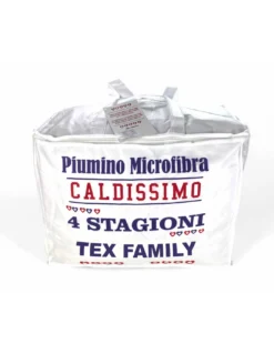 PIUMINO Letto ANALLERGICO Quattro 4 Stagioni Soffice e Morbido Number Four
