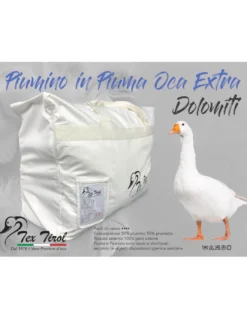 PIUMINO OCA TEX TIROL © DOLOMITI 50% PIUMINO OCA / 50% PIUMA OCA
