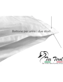 PIUMINO oca TEX TIROL © DOLOMITI 4 stagioni 50% PIUMINO OCA / 50% PIUMA OCA tutte le misure
