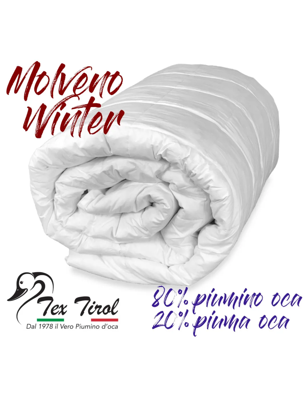 PIUMINO OCA TEX TIROL © MOLVENO WINTER 80% PIUMINO OCA / 20% PIUMA OCA