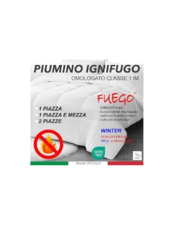 Piumino SINTETICO INVERNALE IGNIFUGO Fuego Antifiamma Made in Italy OMOLOGATO