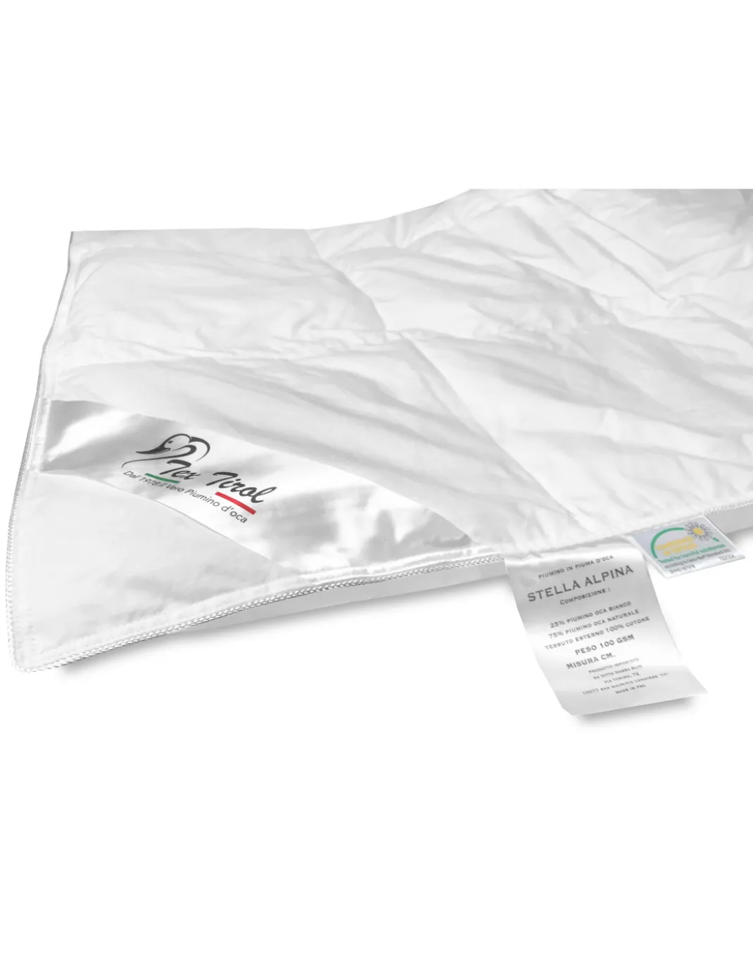 PIUMINO tex tirol © STELLA ALPINA da LETTINO estivo 100% PIUMINO OCA 100 gsm cm. 100 x 135 leggero