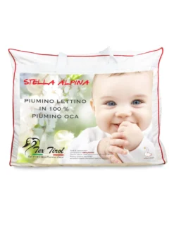 PIUMINO tex tirol © STELLA ALPINA da LETTINO 100% PIUMINO OCA 300 gsm cm. 80 x 120