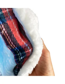 PLAID coperta IN PILE SHERPA DIGITALE fotografico SLITTA Orsetto