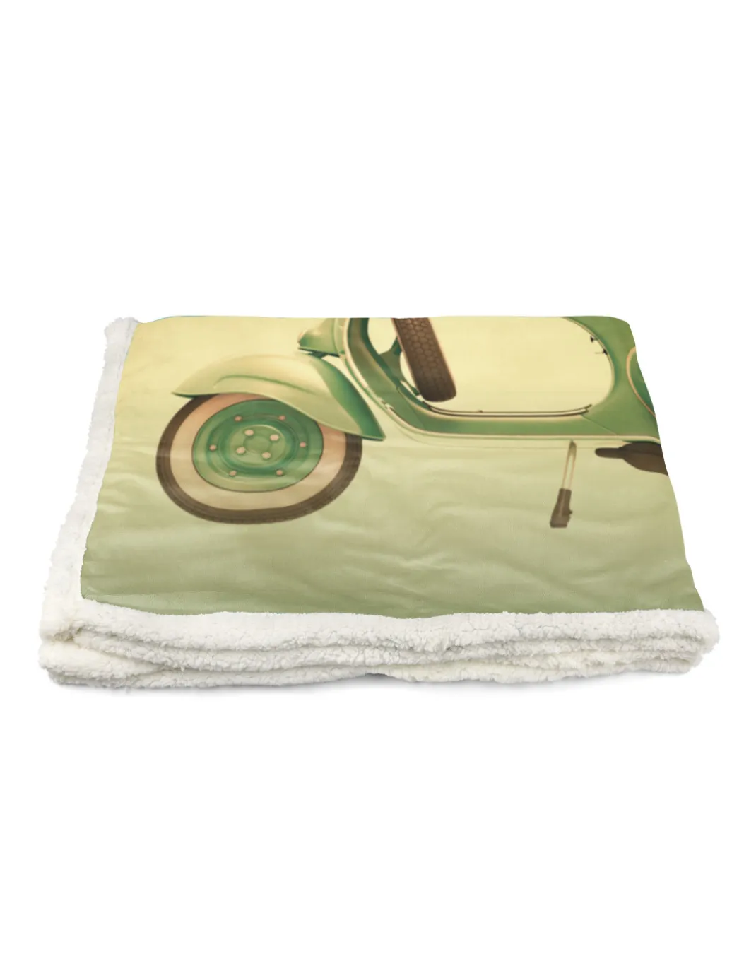 PLAID coperta IN PILE SHERPA fantasy HD VESPA VINTAGE