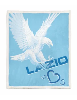 PLAID coperta IN PILE SHERPA fantasy HD I Love LAZIO