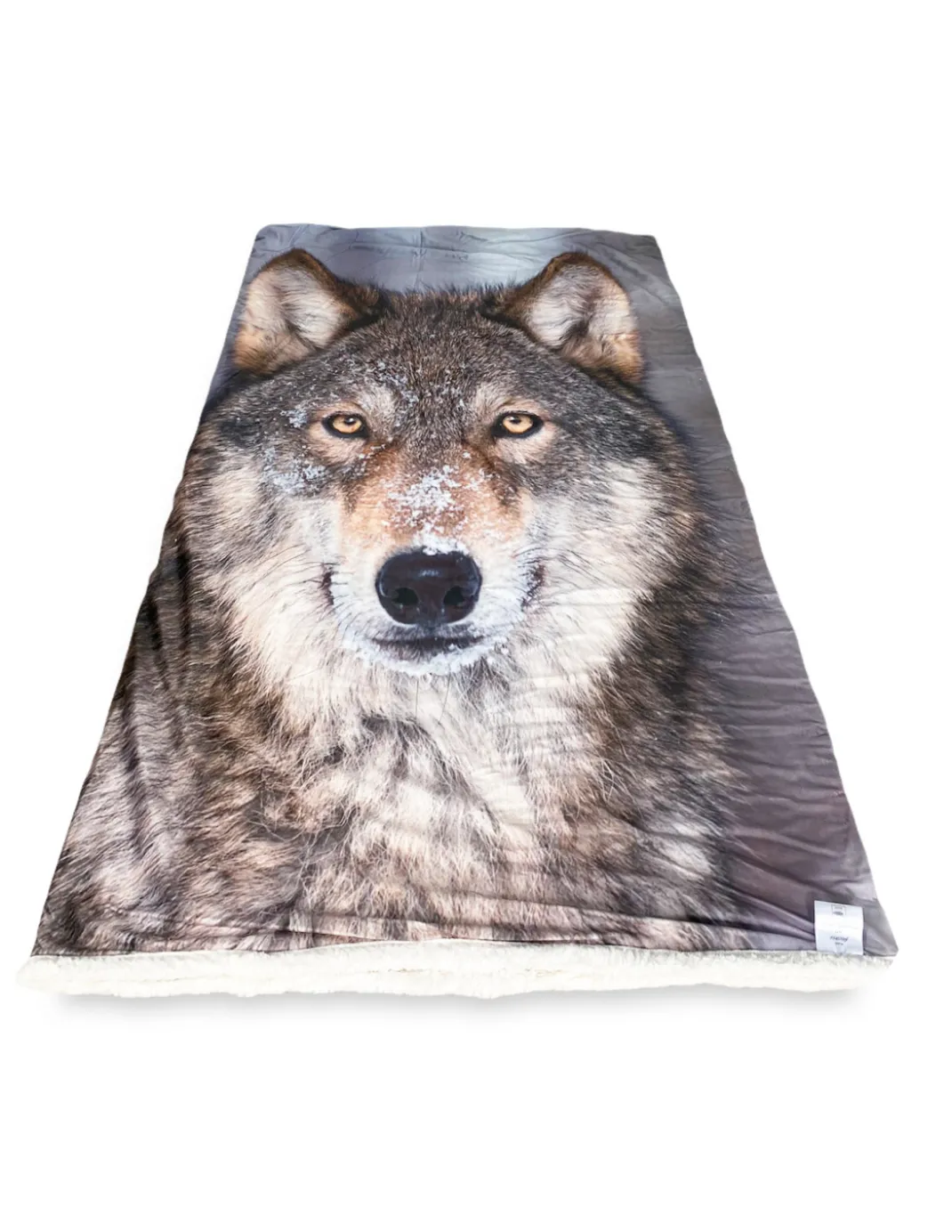 PLAID coperta IN PILE SHERPA fantasy HD LUPO