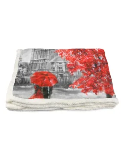 PLAID coperta IN PILE SHERPA fantasy HD dipinto LONDRA