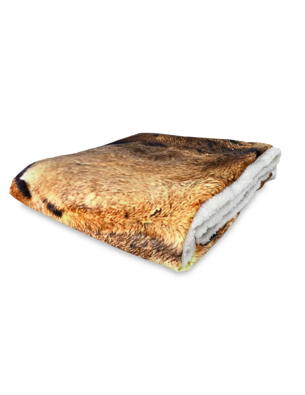PLAID coperta IN PILE SHERPA fantasy HD LEOPARDO leopardato