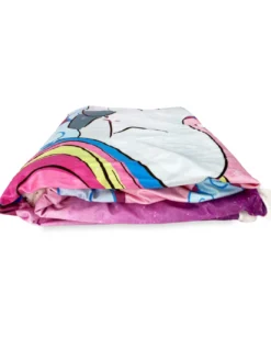 PLAID coperta IN PILE SHERPA fantasy HD UNICORNO rosa per bambine e ragazze
