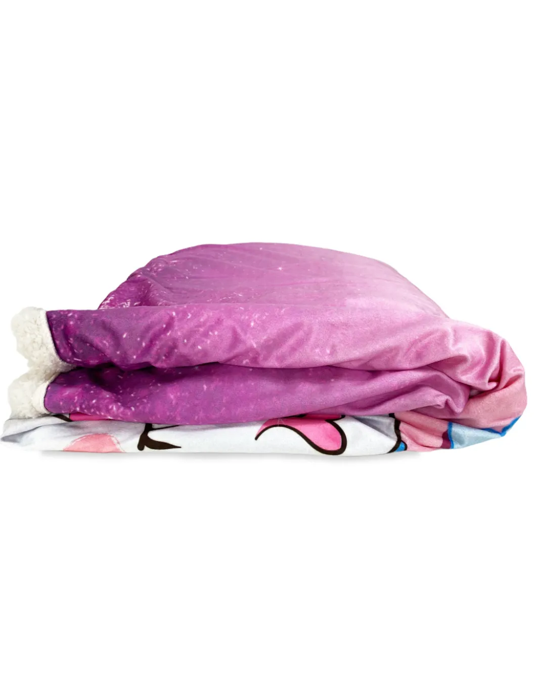 PLAID coperta IN PILE SHERPA fantasy HD UNICORNO rosa per bambine e ragazze