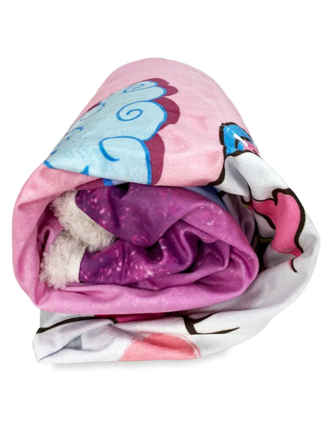 PLAID coperta IN PILE SHERPA fantasy HD UNICORNO rosa per bambine e ragazze