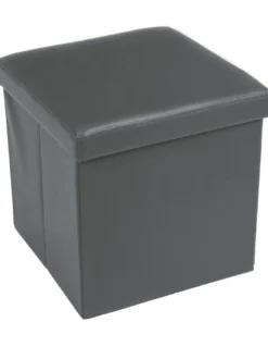 POUF CONTENITORE POGGIAPIEDI EDDY UNITO GRIGIO