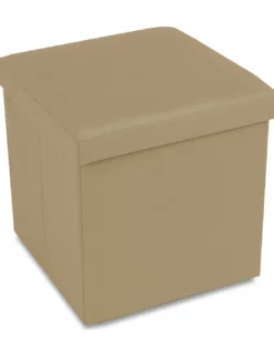 POUF CONTENITORE POGGIAPIEDI EDDY UNITO NOCCIOLA