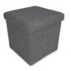 POUF CONTENITORE POGGIAPIEDI TESSUTO TAYLOR GRIGIO