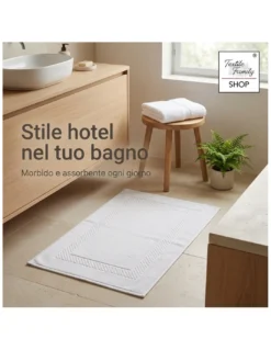 Scendidoccia Bagno Bluette 50x70 Spugna Cotone 450 g/m² - Tappetino Doccia Made in Italy