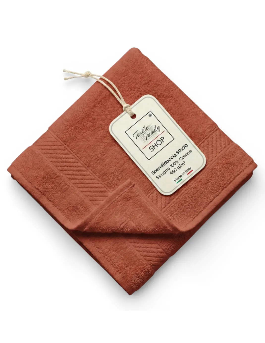 Scendidoccia Bagno Bruciato 50x70 Spugna Cotone 450 g/m² - Tappetino Doccia Made in Italy