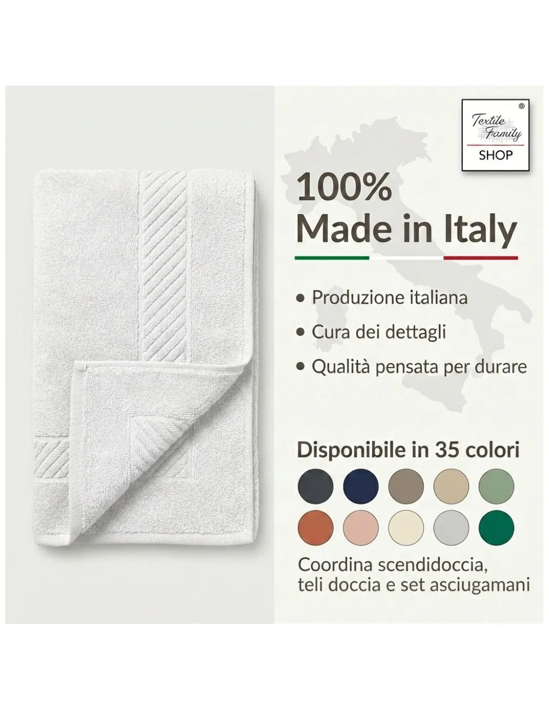 Scendidoccia Bagno Fragola 50x70 Spugna Cotone 450 g/m² - Tappetino Doccia Made in Italy
