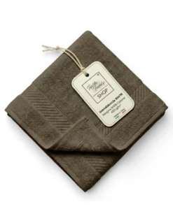 Scendidoccia Bagno Taupe 50x70 Spugna Cotone 450 g/m² - Tappetino Doccia Made in Italy