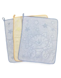 SET 3 ASCIUGAMANI ASILO bambino COCCOLE cm. 40x50 in Puro cotone