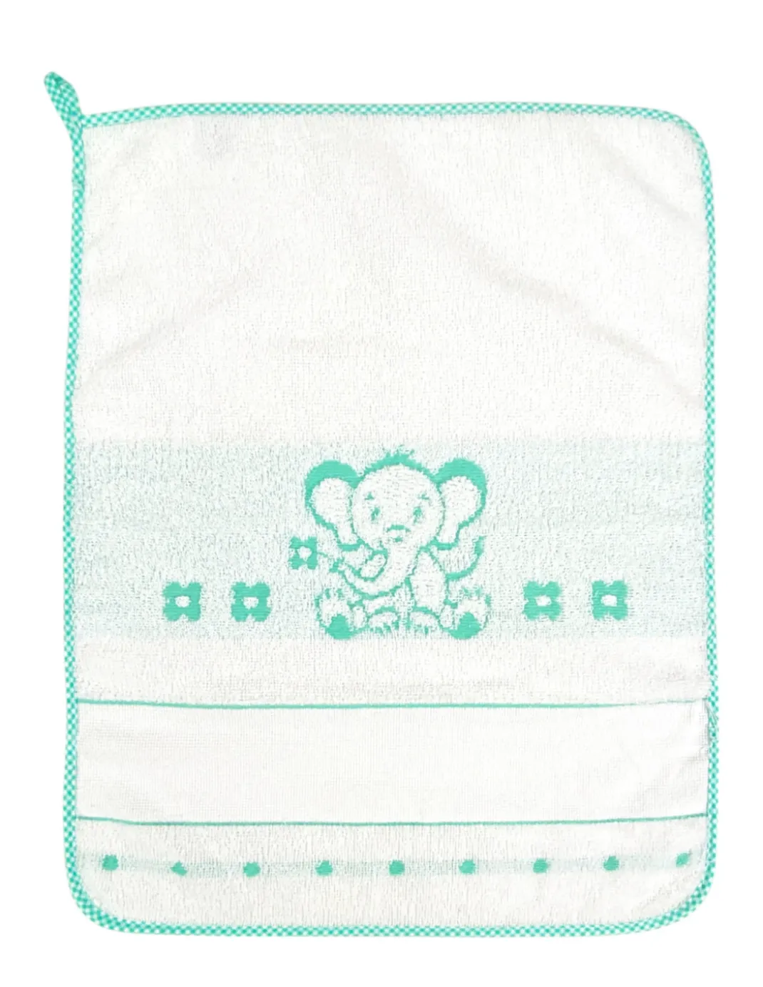 SET 3 ASCIUGAMANI ASILO bambina POPPY © cm. 40x55 puro cotone FEMMINA con tela AIDA da ricamare