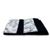 SET asciugamani con bordo MARMO Marmorizzato in Puro cotone Made in Italy