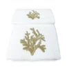 SET asciugamani CORALLO BEIGE puro cotone Made in Italy