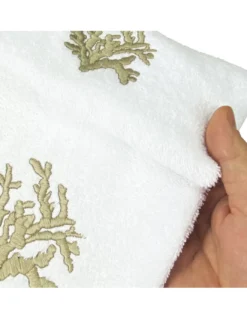 SET asciugamani CORALLO BEIGE puro cotone Made in Italy