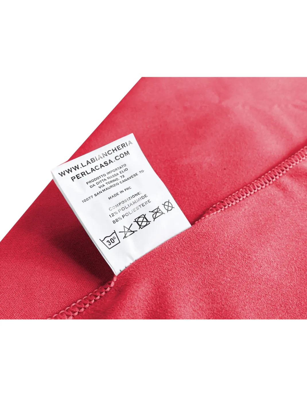 SET asciugamani MICROFIBRA ROSSO 1+1 Viso e Ospite