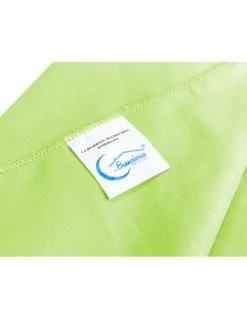 SET asciugamani MICROFIBRA VERDE ACIDO 1+1 Viso e Ospite