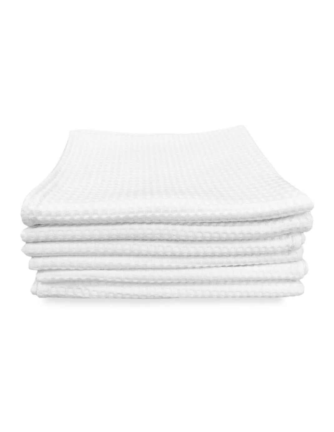 SET 6 asciugamani OSPITE Cotone TINTA UNITA bianco NIDO D'APE FORNITURA ALBERGHIERA cm.40X60