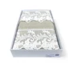 Set Asciugamani 1+1 Pizzo Macramè Toscana Sabbia, Puro Cotone, Made in Italy, Idea Regalo, Confezione Elegante