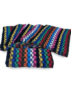 SET 6 ASCIUGAMANI salvietta SPUGNA MULTICOLOR lavoro OFFICINA SCURI cm. 50X70 con sacco WASHY
