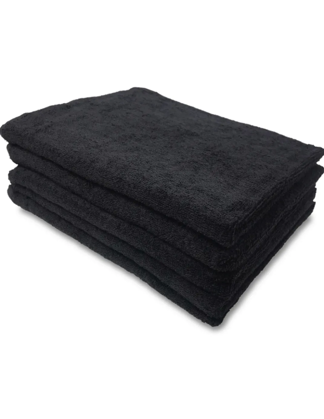 SET 5 ASCIUGAMANI SALVIETTA SPUGNA NERO BEAUTY PARRUCCHIERA CM. 50X100