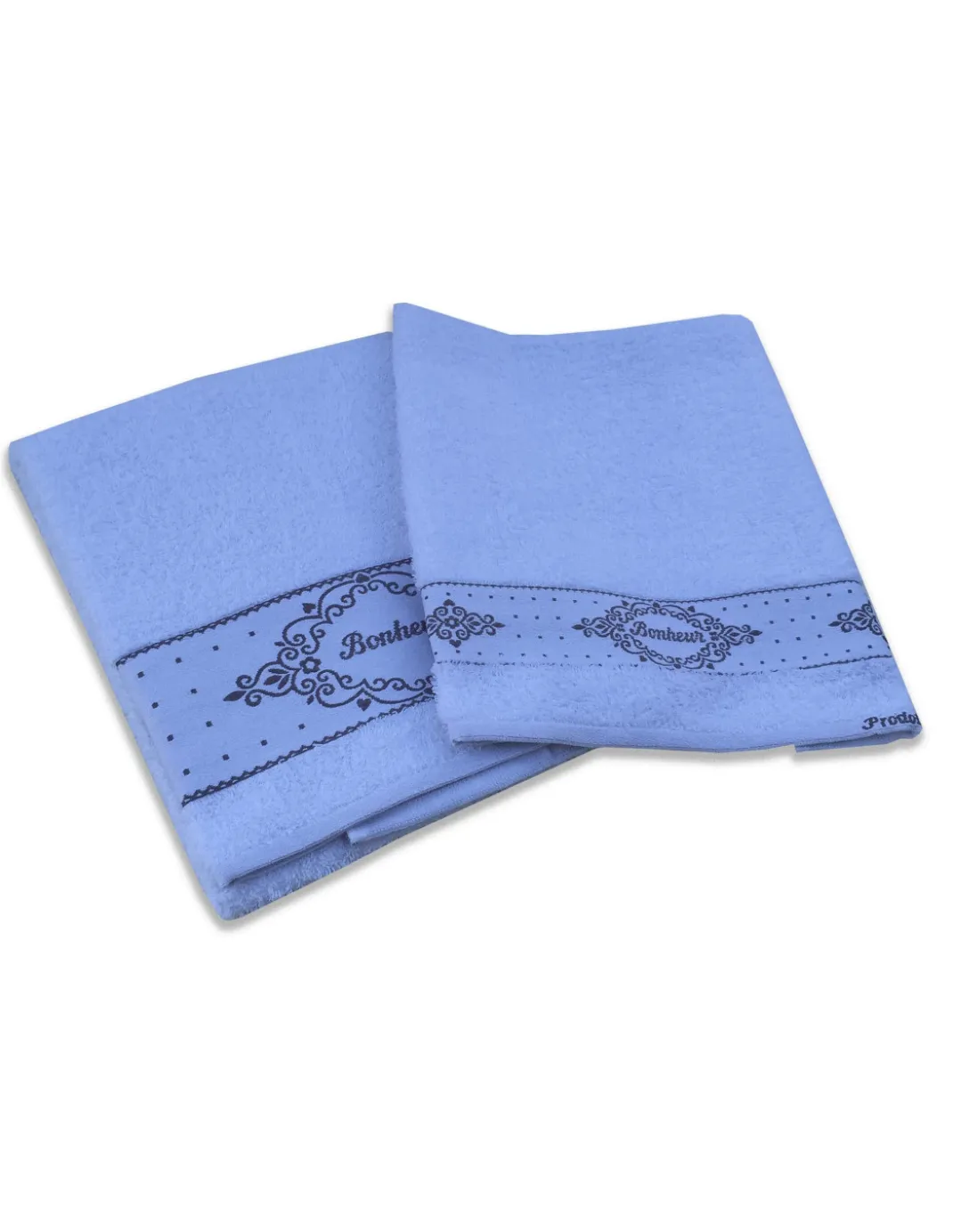 SET ASCIUGAMANI SPUGNA BONHEUR BIANCO 1+1 VISO E OSPITE