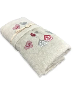 SET asciugamani TIROLO TIROLESE LOVE tortora