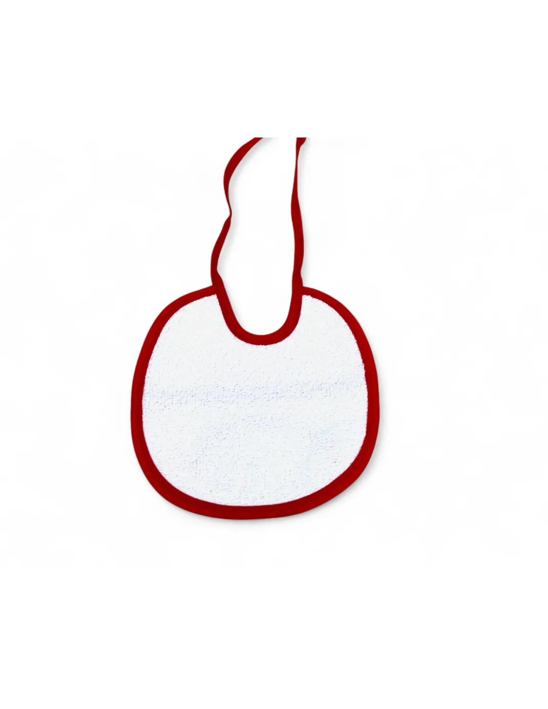 Set 3 Bavaglini Neonato Rossi Ricamati "Il Mio Primo Natale", 100% Cotone Anallergico, Made in Italy, Bordatura Elegante,18x18cm