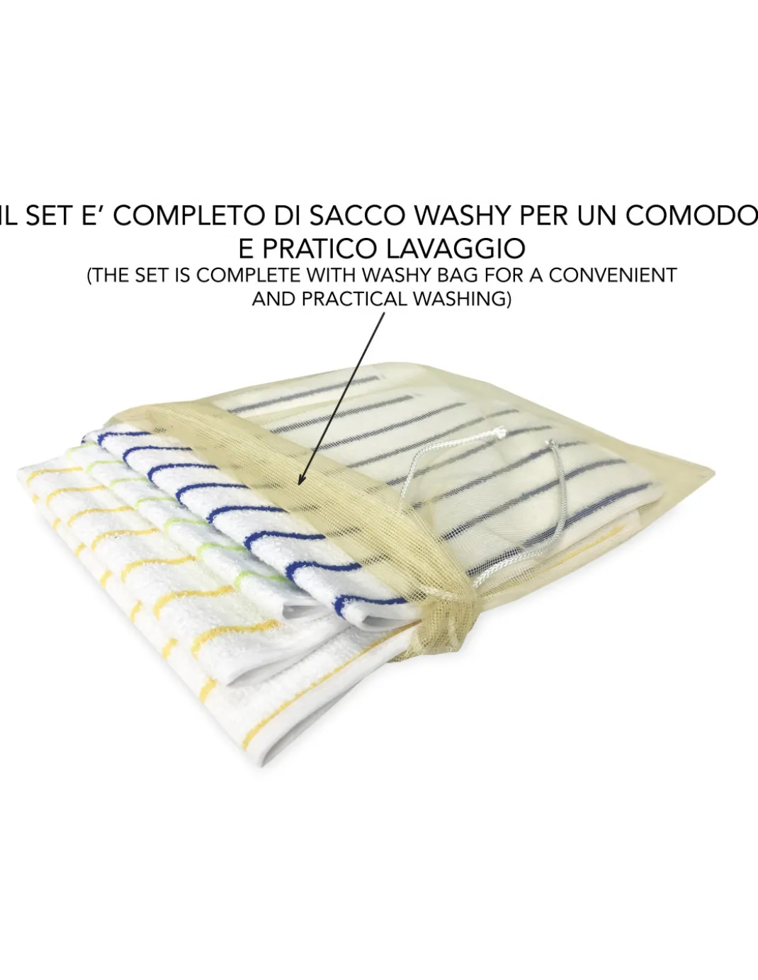 SET DI 3 BAVAGLIONE ADULTO impermeabile LOUIS © bavaglio con LACCI antimacchia misura SMALL completo di sacco per il lavaggio