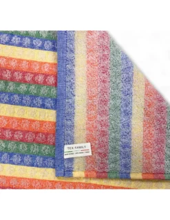 Set di 6 Strofinacci Cucina Cotone - Strofinacci Cucina Spugna Multicolor - Canovacci Cucina Artigianali Made in Italy - 50x70cm