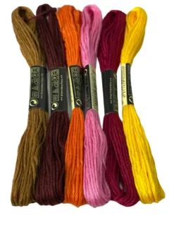 Set 50 Matassine Punto Croce GINA la matassina filato per ricamare filo e KIT ricamo
