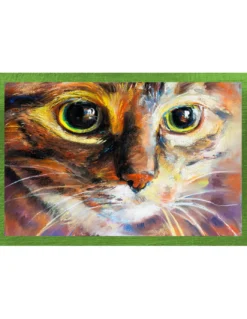 SET 6 PEZZI Strofinaccio ANIMALI DIPINTI in puro cotone stampato in ALTA definizione misura MAXI