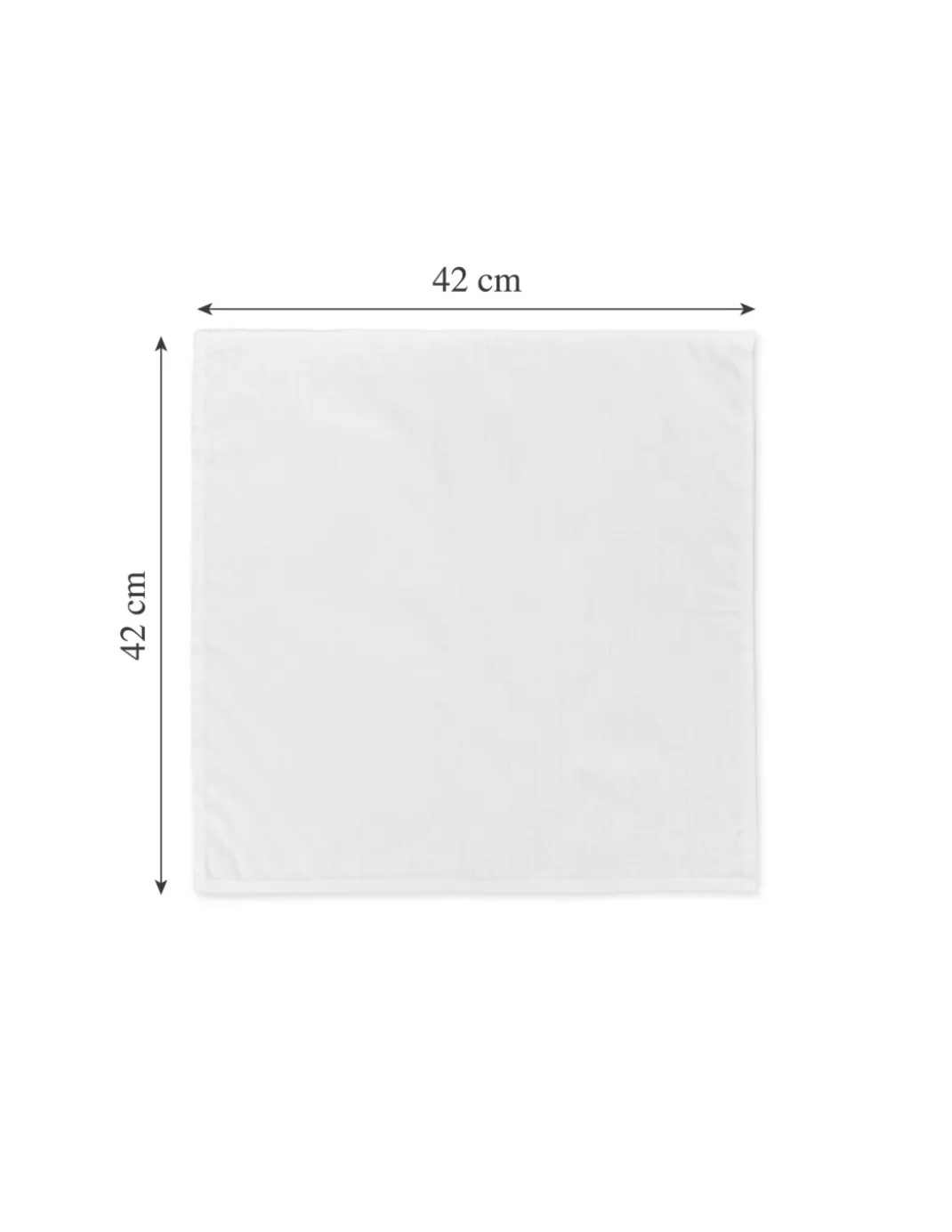 Set 4 Tovaglioli Cotone Bianchi, Tovaglioli Stoffa 42x42 cm, Fiandra, Orlo su 4 Lati, 100% Puro Cotone