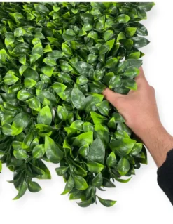 SIEPE Decorativa da Parete Finta Artificiale a Foglie per Muri e Balconi Ornamentale da Interno e da esterno Perù