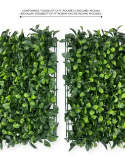 SIEPE Decorativa da Parete Finta Artificiale a Foglie per Muri e Balconi Ornamentale da Interno e da esterno Perù
