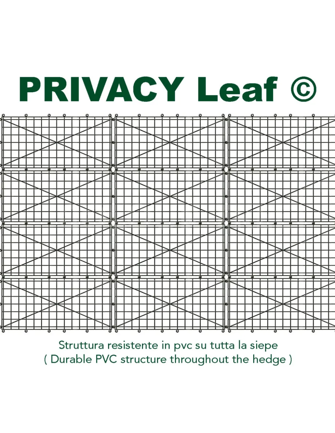 SIEPE Privacy Leaf EDERA Finta Artificiale a Foglie per Muri e Balconi Ornamentale frangivista Sempre verde