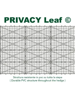 SIEPE Privacy LEAF Finta Artificiale a Foglie per Muri e Balconi Ornamentale frangivista
