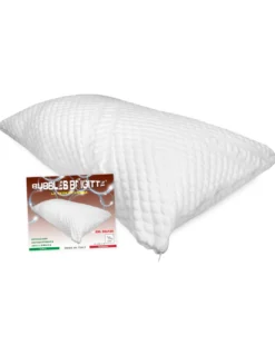 SOTTO FEDERA Antiacaro ANALLERGICA BRIGITTE massaggiante BUBBLES cm. 50x120 misura Francese Piazza e Mezza